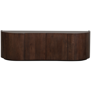 WOOOD dressoir 4-deurs Sense – Mango – Walnoot – 50x160x46 WOOOD dressoir 4-deurs Sense – Mango – Walnoot – 50x160x46
