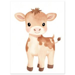 Artfulprints Poster Vrolijke koe – 30×40 cm – Bruin Artfulprints Poster Vrolijke koe – 30×40 cm – Bruin