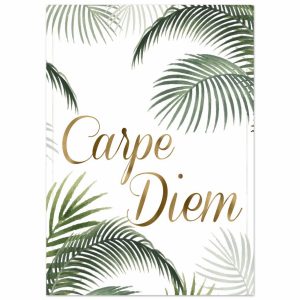 Artfulprints Poster Boho – Carpe diem – 50×70 cm – Groen Artfulprints Poster Boho – Carpe diem – 50×70 cm – Groen