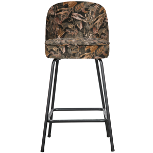 WOOOD barkruk Vogue – Polyester – Bouguet Zwart – 89x50x55 WOOOD barkruk Vogue – Polyester – Bouguet Zwart – 89x50x55