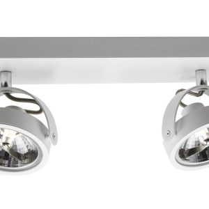 Artdelight spot Wajer – 2 lichts – 40 x 14 cm – wit Artdelight spot Wajer – 2 lichts – 40 x 14 cm – wit