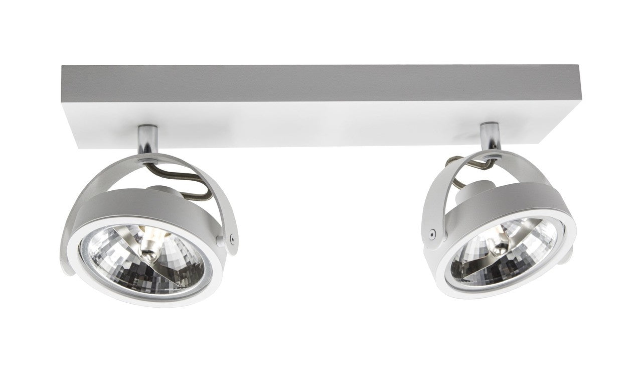Artdelight spot Wajer - 2 lichts - 40 x 14 cm - wit
