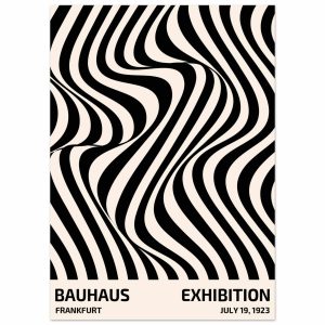 Artfulprints Poster Bauhaus – Exhibition Frankfurt – 50×70 cm – Zwart Artfulprints Poster Bauhaus – Exhibition Frankfurt – 50×70 cm – Zwart