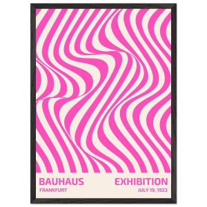 Artfulprints Poster met Lijst Bauhaus – Exhibition Frankfurt pink – 50 Artfulprints Poster met Lijst Bauhaus – Exhibition Frankfurt pink – 50