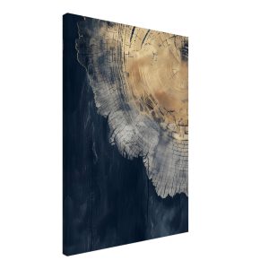 Artfulprints Canvas Abstract wood rings canvas – 50×70 cm – Blauw Artfulprints Canvas Abstract wood rings canvas – 50×70 cm – Blauw