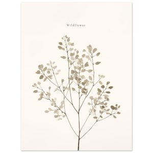 Artfulprints Poster Wildflower – 30×40 cm – Taupe Artfulprints Poster Wildflower – 30×40 cm – Taupe