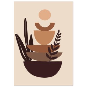 Artfulprints Poster Boho – Balanced earth – 70×100 cm – Bruin Artfulprints Poster Boho – Balanced earth – 70×100 cm – Bruin