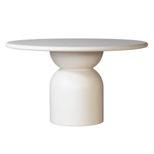 DÉJA Living Eettafel Djurö – Rond Beige Eco Composiet – 130cm DÉJA Living Eettafel Djurö – Rond Beige Eco Composiet – 130cm