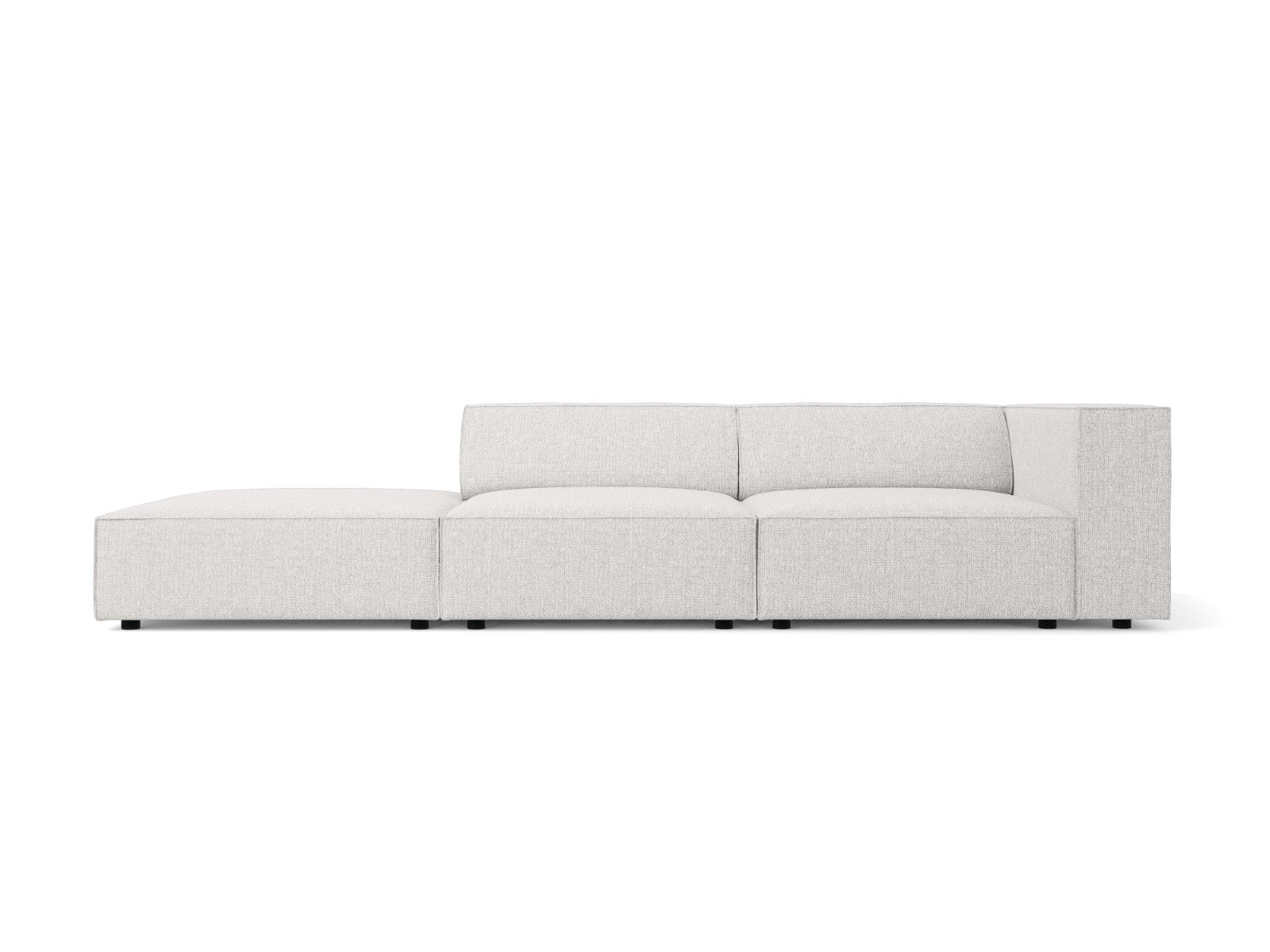 Cosmopolitan Design linker bank Arendal 4-zits, chenille, lichtgrijs -