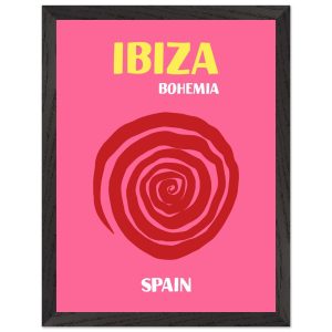 Artfulprints Poster met Lijst Spanje – Ibiza – 30×40 cm – Roze Artfulprints Poster met Lijst Spanje – Ibiza – 30×40 cm – Roze