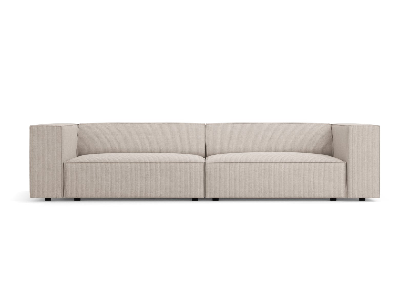 Cosmopolitan Design Bank Arendal 4-zits, chenille met ribbeleffect, do