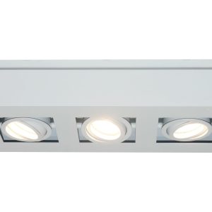 Artdelight spot Bosco – 3 lichts – 36 x 8.6 cm – wit Artdelight spot Bosco – 3 lichts – 36 x 8.6 cm – wit