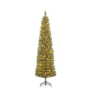Black Box Trees Charlton Smalle Kunstkerstboom met LED Verlichting en Black Box Trees Charlton Smalle Kunstkerstboom met LED Verlichting en