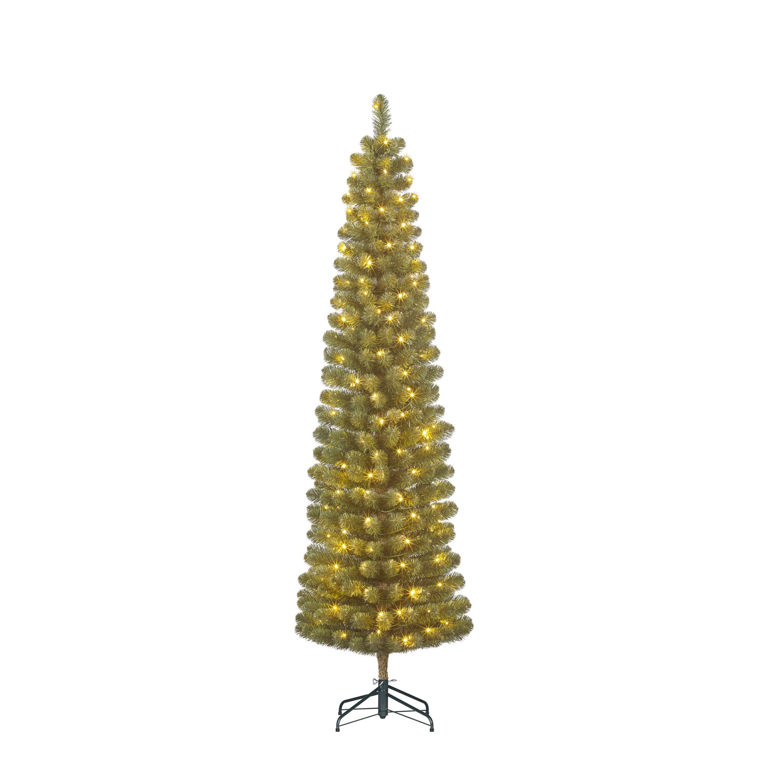 Black Box Trees Charlton Smalle Kunstkerstboom met LED Verlichting en