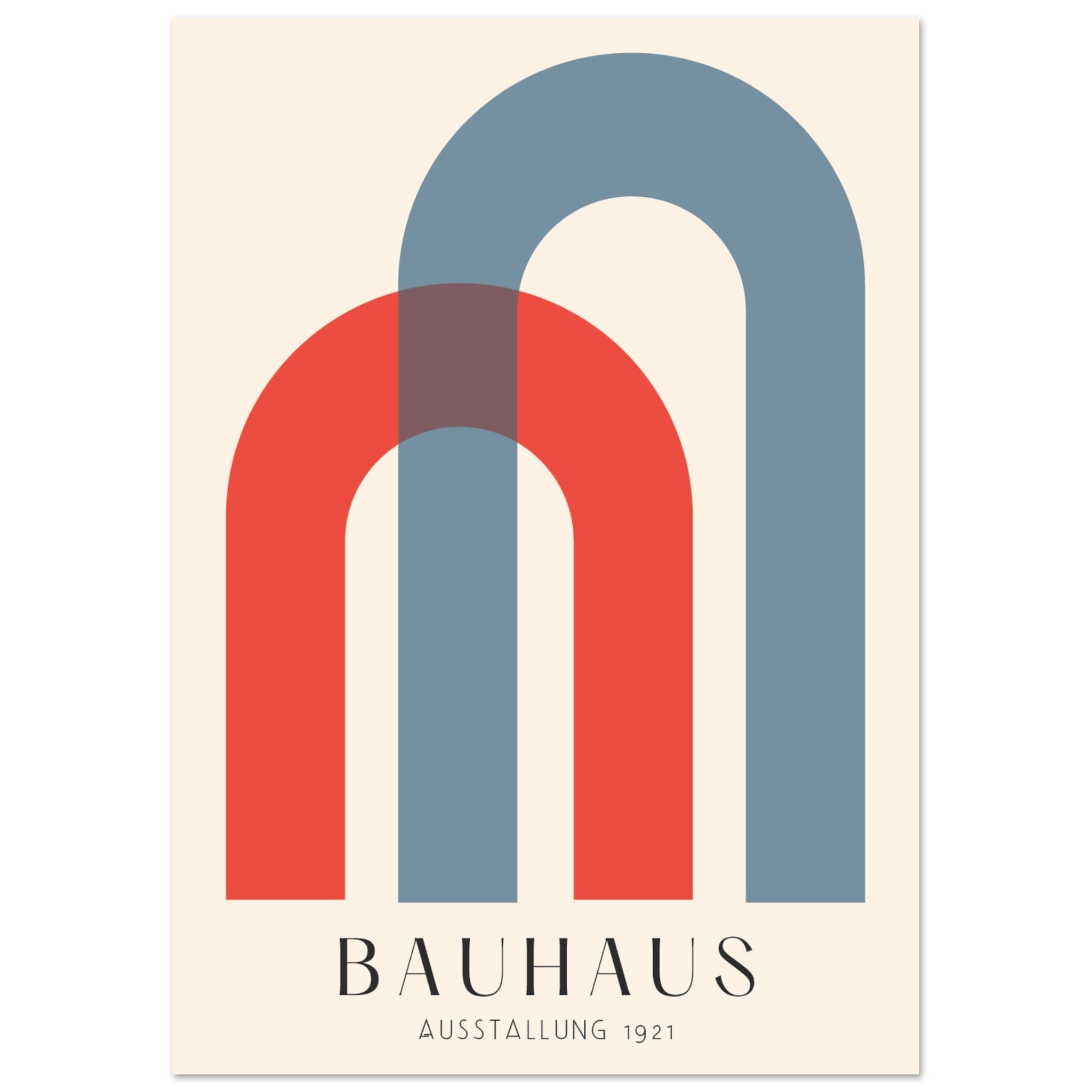 Artfulprints Poster Bauhaus - Ausstellung 1921 - A4 21x29.7 cm - Meerk