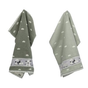 Luxe Keukendoek en Theedoek Schaap Donkergroen – Bunzlau Castle – 100% Luxe Keukendoek en Theedoek Schaap Donkergroen – Bunzlau Castle – 100%