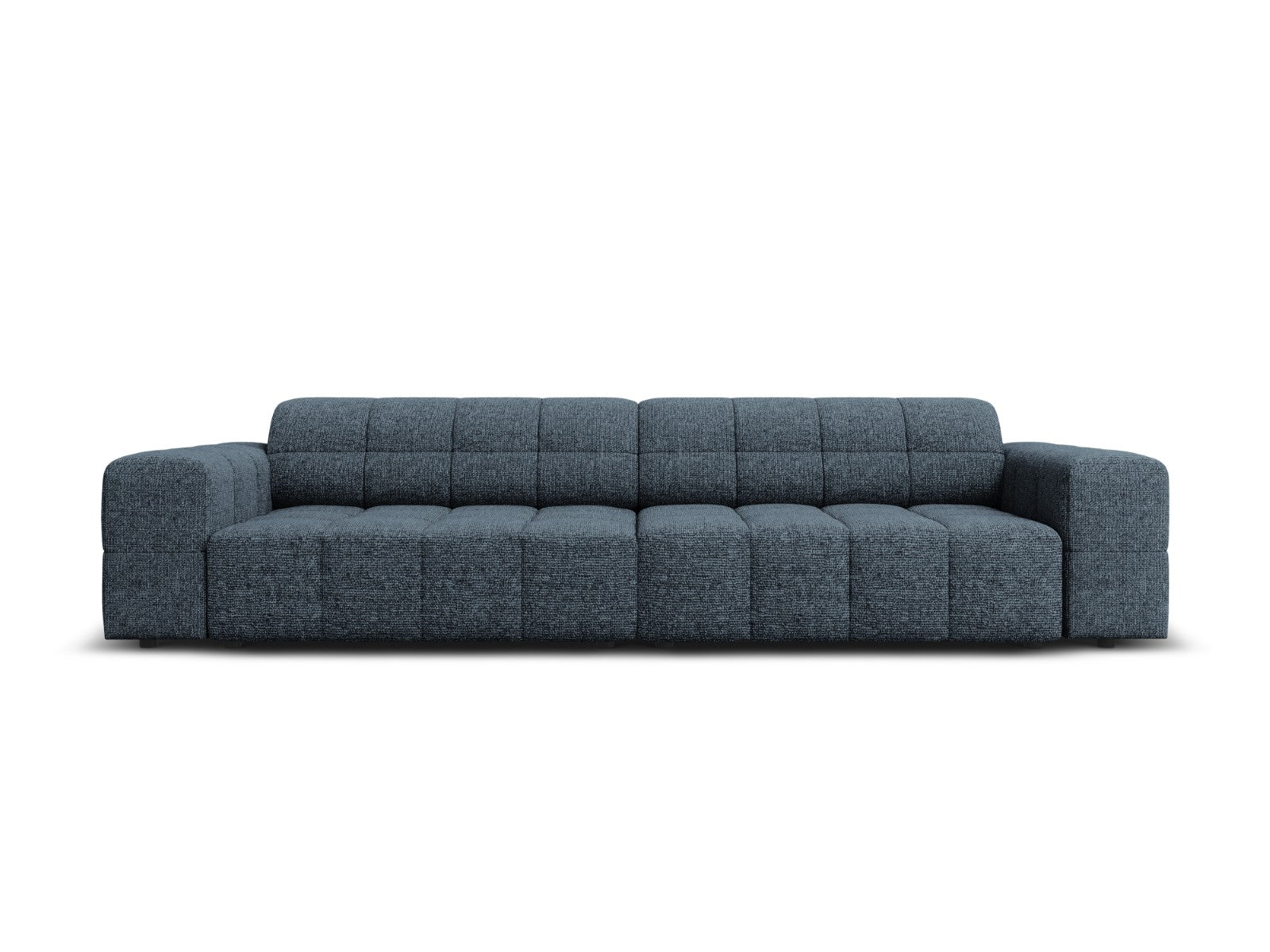 Cosmopolitan Design Bank Chicago 4-zits, chenille koningsblauw - 102x2
