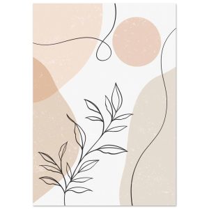 Artfulprints Poster Boho – Whispering lines – A4 21×29.7 cm – beige