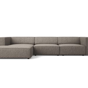 Cosmopolitan Design linker hoekbank Arendal 4-zits, chenille, grijs –