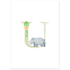 Artfulprints Poster Letter U kindernaam – 50×70 cm – Meerkleurig Artfulprints Poster Letter U kindernaam – 50×70 cm – Meerkleurig