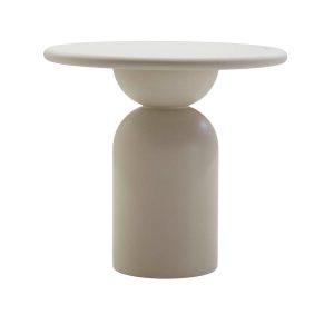DÉJA Living Eettafel Djurö – Rond Beige Eco Composiet – 80cm DÉJA Living Eettafel Djurö – Rond Beige Eco Composiet – 80cm
