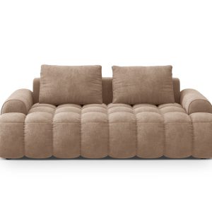 Cosmopolitan Design Bank Linz 3-zits, flueel donkerbeige – 100x200x84c Cosmopolitan Design Bank Linz 3-zits, flueel donkerbeige – 100x200x84c