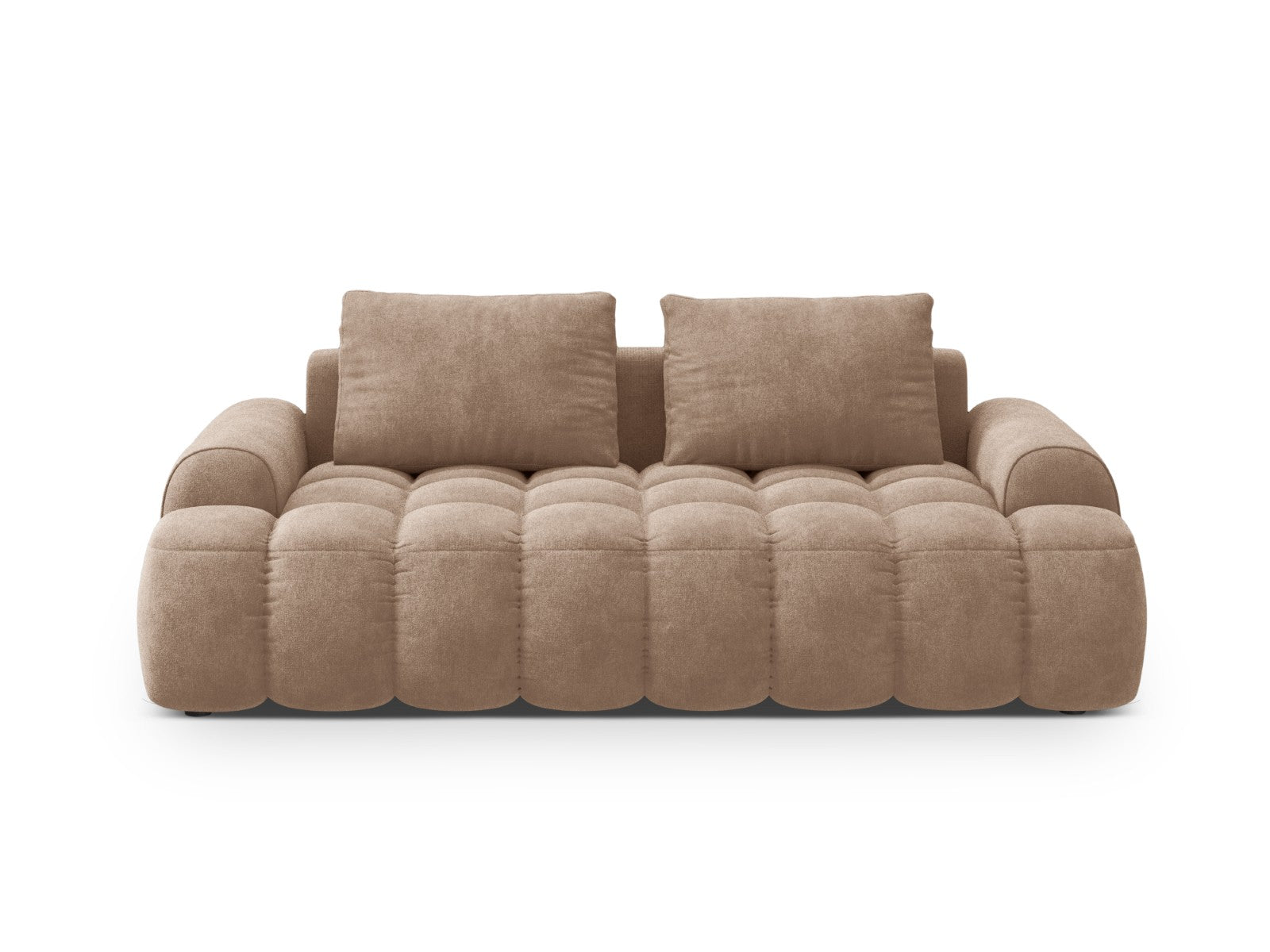 Cosmopolitan Design Bank Linz 3-zits, flueel donkerbeige - 100x200x84c
