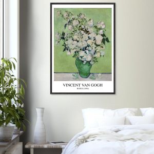 Artfulprints Poster Vincent van Gogh – Roses – 70×100 cm – Groen Artfulprints Poster Vincent van Gogh – Roses – 70×100 cm – Groen