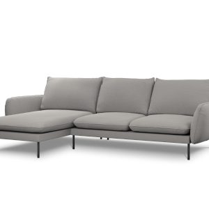 Cosmopolitan Design linker hoekbank Vienna 5-zits, boucle, grijs – 170 Cosmopolitan Design linker hoekbank Vienna 5-zits, boucle, grijs – 170