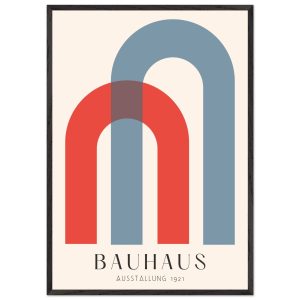 Artfulprints Poster met Lijst Bauhaus – Ausstellung 1921 – 70×100 cm –