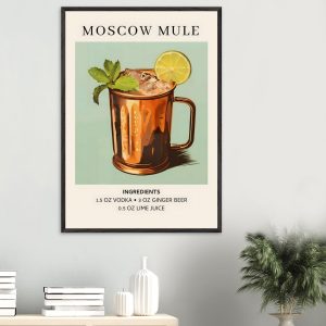 Artfulprints Poster Moscow Mule cocktail II – Ingrediënten – 70×100 cm Artfulprints Poster Moscow Mule cocktail II – Ingrediënten – 70×100 cm