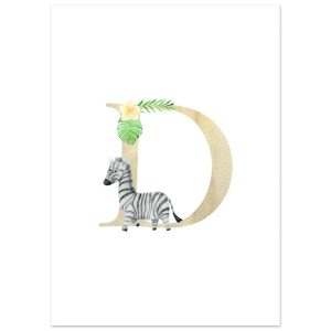 Artfulprints Poster Letter D kindernaam – 50×70 cm – Meerkleurig Artfulprints Poster Letter D kindernaam – 50×70 cm – Meerkleurig