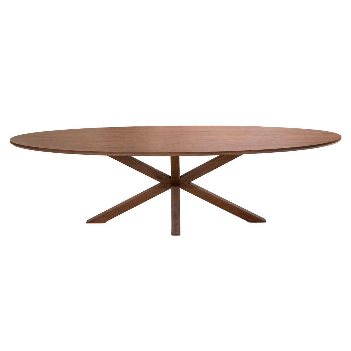 DÉJA Living Eettafel Lusa - Ovaal Bruin Eikenhout - 280x100x78cm