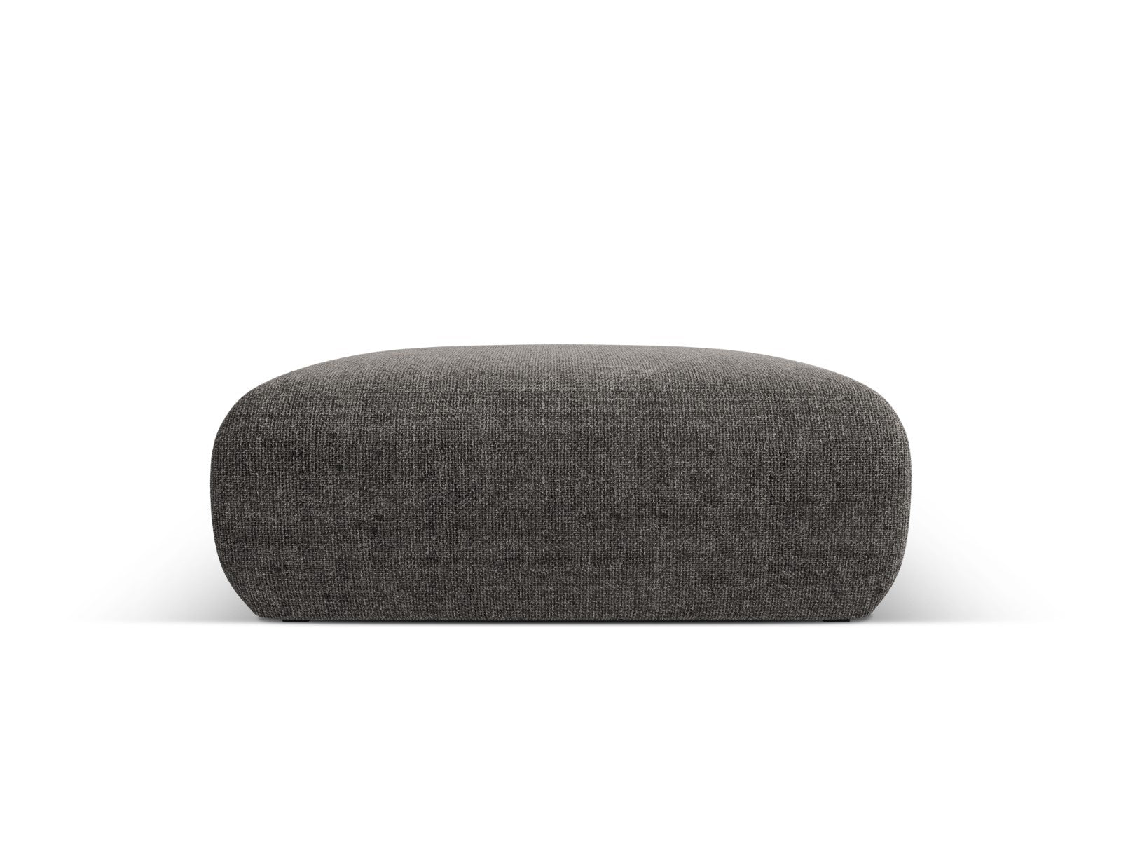 Cosmopolitan Design Poef Nolio 2-zits, chenille, grijs - 100x100x36cm