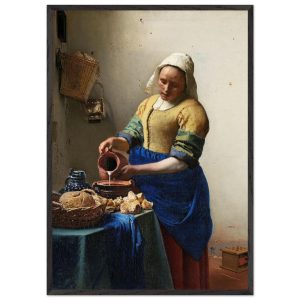 Artfulprints Poster met Lijst Johannes Vermeer – Het melkmeisje – 70×1 Artfulprints Poster met Lijst Johannes Vermeer – Het melkmeisje – 70×1