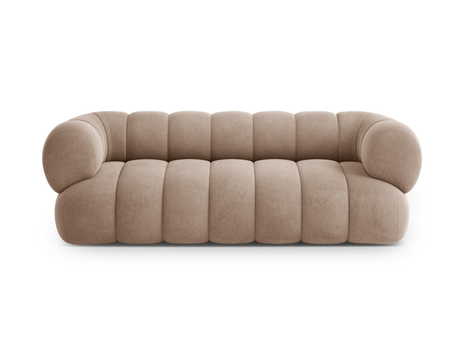Cosmopolitan Design Bank Koge 3-zits, flueel donkerbeige - 95x210x70cm