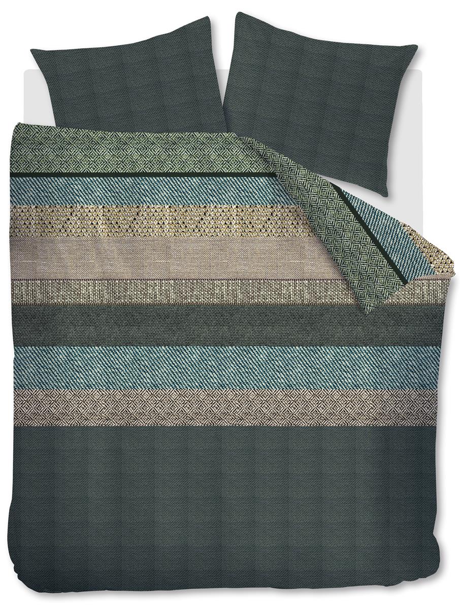 Beddinghouse dekbedovertrek Enzo - 260x200/220 cm - groen