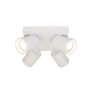 Artdelight spot Megano – 4 lichts – 20 x 11.5 cm – wit Artdelight spot Megano – 4 lichts – 20 x 11.5 cm – wit