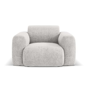 Cosmopolitan Design Fauteuil Nolio 2-zits, chenille, lichtgrijs – 95×1