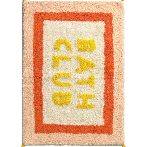 Calma House Badmat Club – Oranje – 50×70 Calma House Badmat Club – Oranje – 50×70