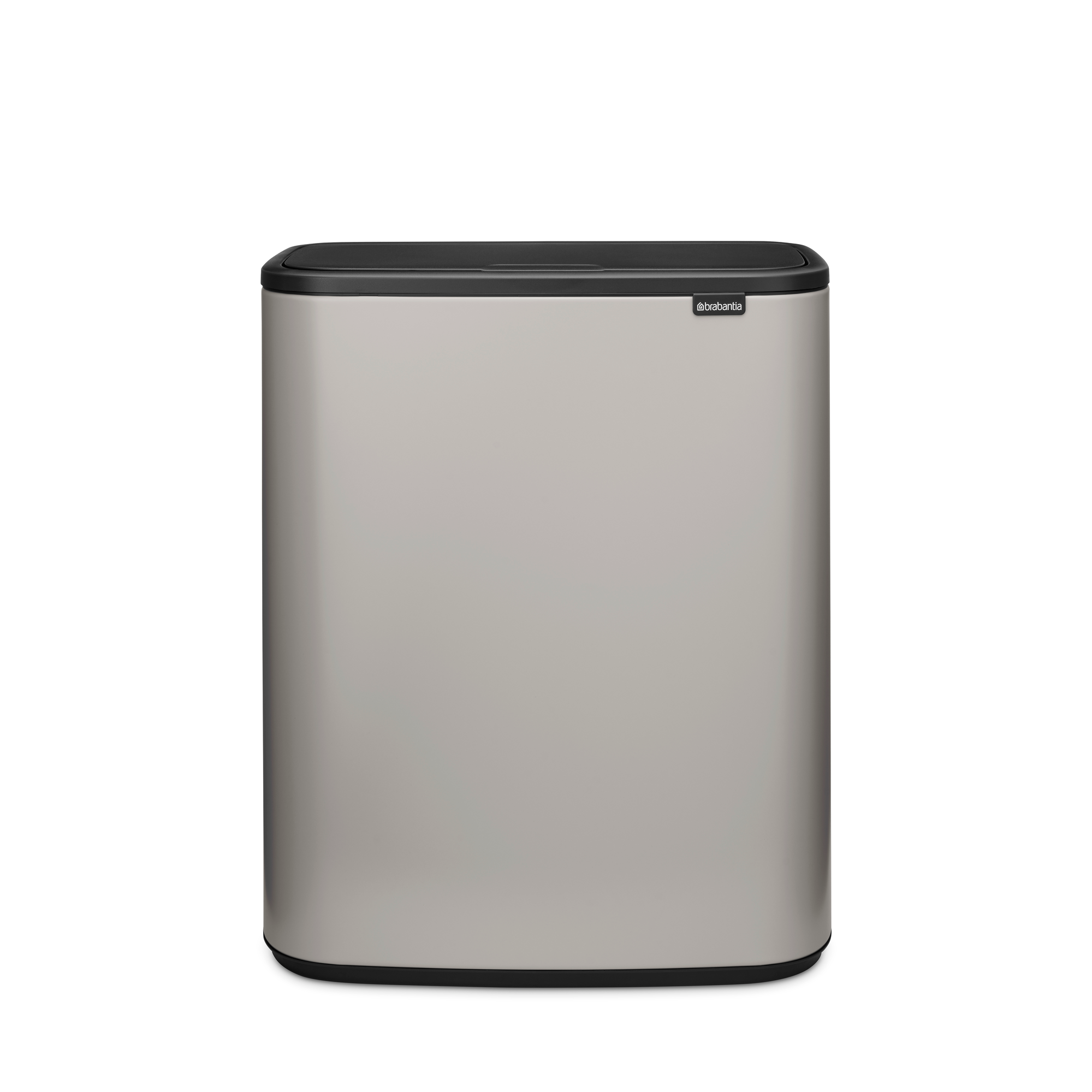 Brabantia Bo Touch Bin, met 2 binnenemmers, 2 x 30 liter - Soft Grey