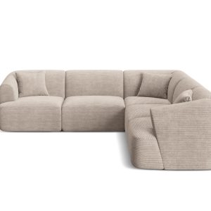 Cosmopolitan Design Symmetrische modulaire hoekbank Campi 6-zits, ribf Cosmopolitan Design Symmetrische modulaire hoekbank Campi 6-zits, ribf
