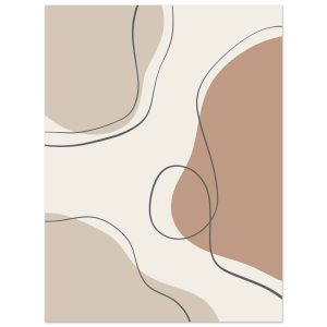 Artfulprints Poster Boho – Earth lines – 30×40 cm – Grijs Artfulprints Poster Boho – Earth lines – 30×40 cm – Grijs