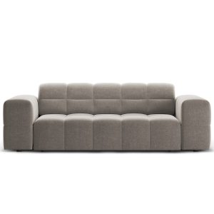 Cosmopolitan Design Bank Chicago 2-zits, chenille grijs – 102x178x78cm