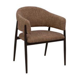 DÉJA Living Eetkamerstoel Dénia – Bruin/Brons – Set van 2 DÉJA Living Eetkamerstoel Dénia – Bruin/Brons – Set van 2