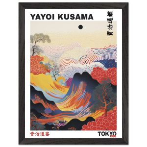 Artfulprints Poster met Lijst Yayoi Kusama – Tokyo 1998 – 30×40 cm – R
