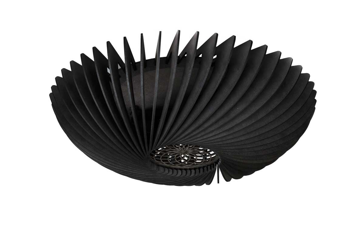 Blij Design plafondlamp Orb - 2 lichts - 48 x 13 cm - zwart