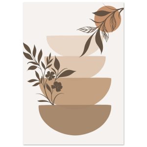 Artfulprints Poster Boho – Botanical stack – A4 21×29.7 cm – Bruin Artfulprints Poster Boho – Botanical stack – A4 21×29.7 cm – Bruin