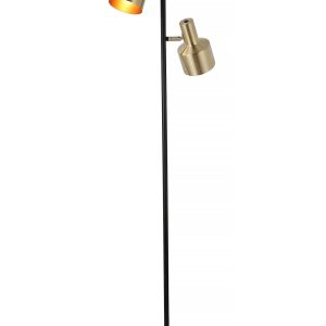 Artdelight vloerlamp Twinkle – 2 lichts – 28 x 150 cm – zwart goud Artdelight vloerlamp Twinkle – 2 lichts – 28 x 150 cm – zwart goud