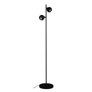 Artdelight vloerlamp Bolero – 2 lichts – 25 x 150 cm – zwart Artdelight vloerlamp Bolero – 2 lichts – 25 x 150 cm – zwart